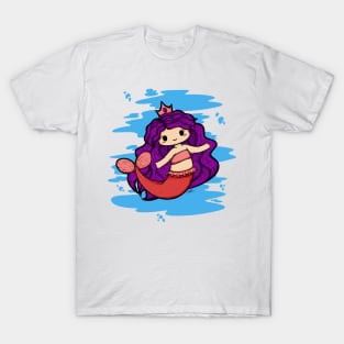 Cute Mermaid Illustration T-Shirt